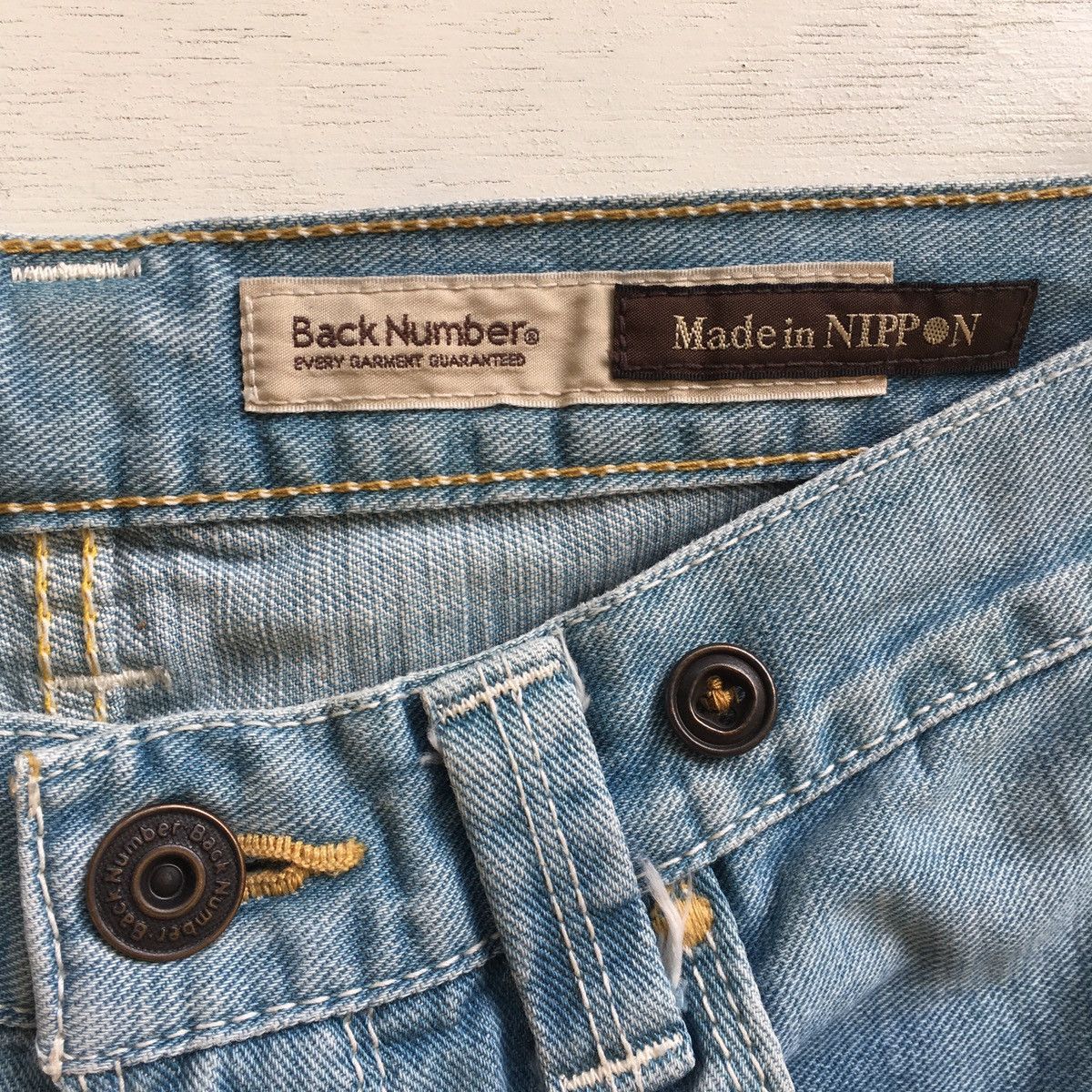 Japanese Brand × Vintage Vintage Back Number Paint Splash Jeans Size US 31 - 4 Thumbnail