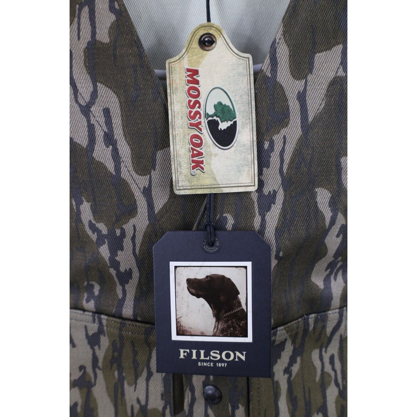 Filson New CC Filson MMossy Oak Bottom Land Camouflage Vest T Size US M / EU 48-50 / 2 - 4 Thumbnail