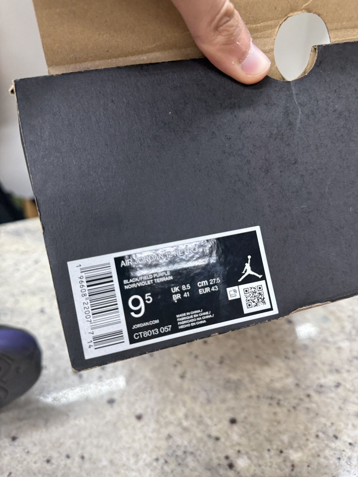 Jordan Brand Air Jordan 12 Retro Field Purple Size US 9.5 / EU 42-43 - 7 Thumbnail