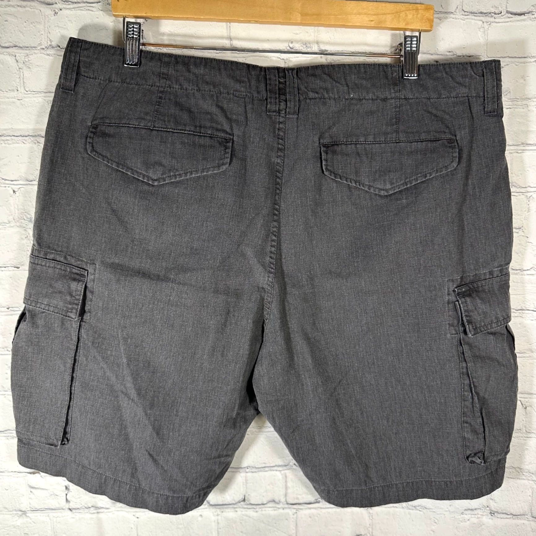 Lucky Brand Lucky Brand Mens Cargo Shorts 38 Charcoal Gray Ripstop Utility Drawstring Waist Cargo Pocket Casual Shorts Mens Size US 38 / EU 54 - 4 Thumbnail