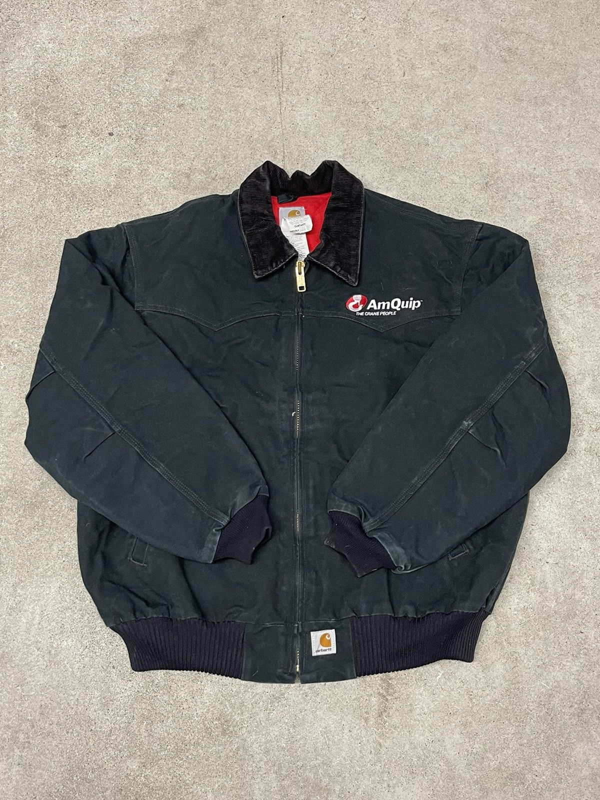 image of 90's Carhartt Black Santa Fe Jacket Thermal Lined, Men's (Size XL)