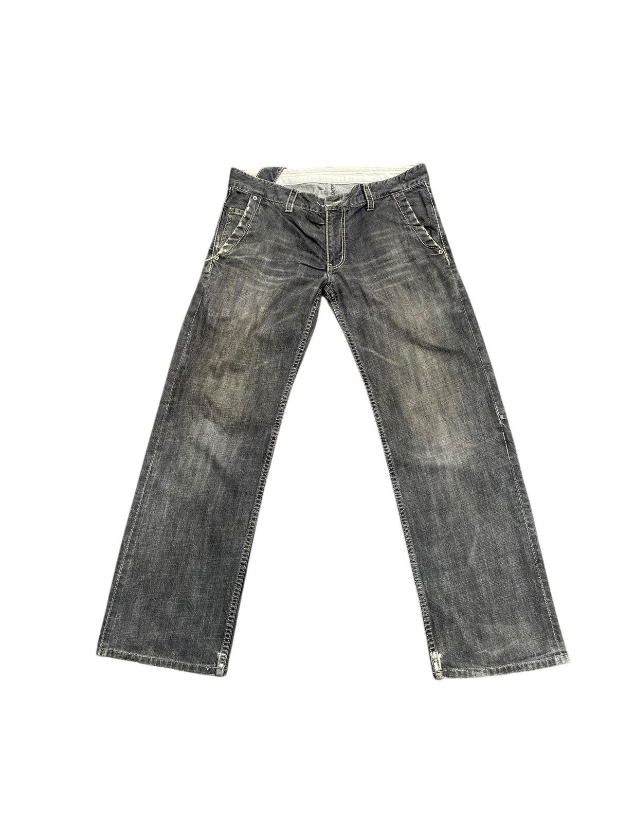 Yohji Yamamoto Against All Risk Distresed Jeans Size US 35 - 1 Thumbnail