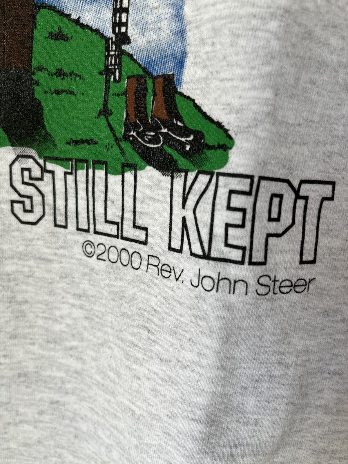 Gildan vintage 2000 rev. john steer army memorial jesus shirt lg Size US L / EU 52-54 / 3 - 2 Thumbnail