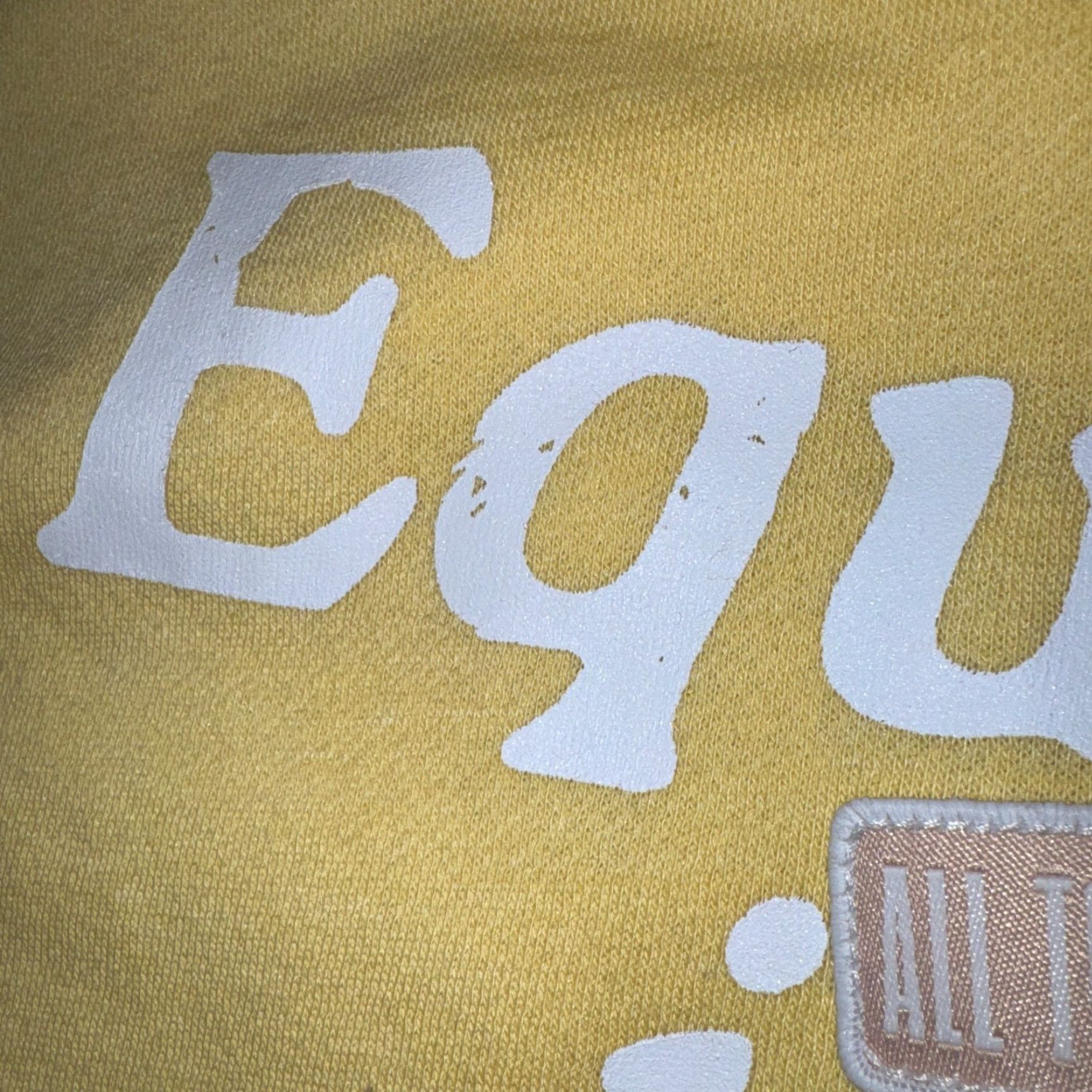Old Navy Equality Is A Human Right Patches Sweatshirt Yellow Hoodie Womens M Old Navy Logo Sweatshirt Crew Neck Long Sleeve Solid Size M / US 6-8 / IT 42-44 - 3 Thumbnail