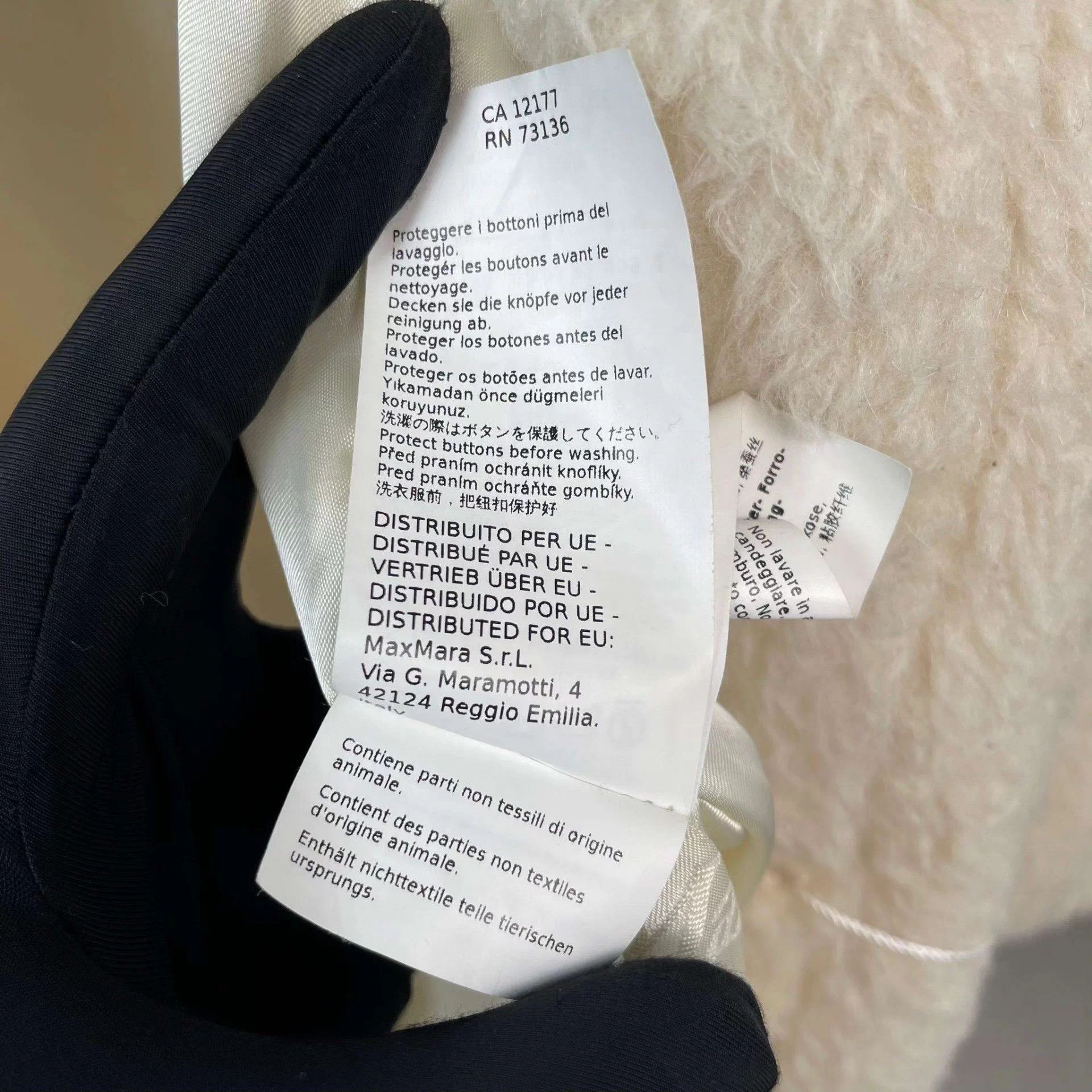 Max Mara MAXMARA Alpaca Lapel Overcoat Women's XS White Size XS / US 0-2 / IT 36-38 - 7 Thumbnail