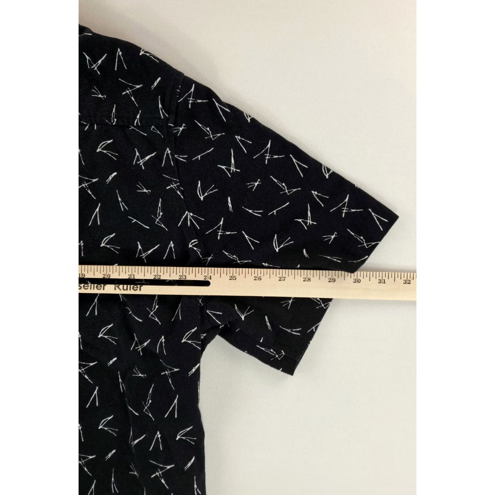 Vintage American Giant Shirt Button Up Patterned Black Short Sleeve Mens 2XL Size US XXL / EU 58 / 5 - 6 Thumbnail