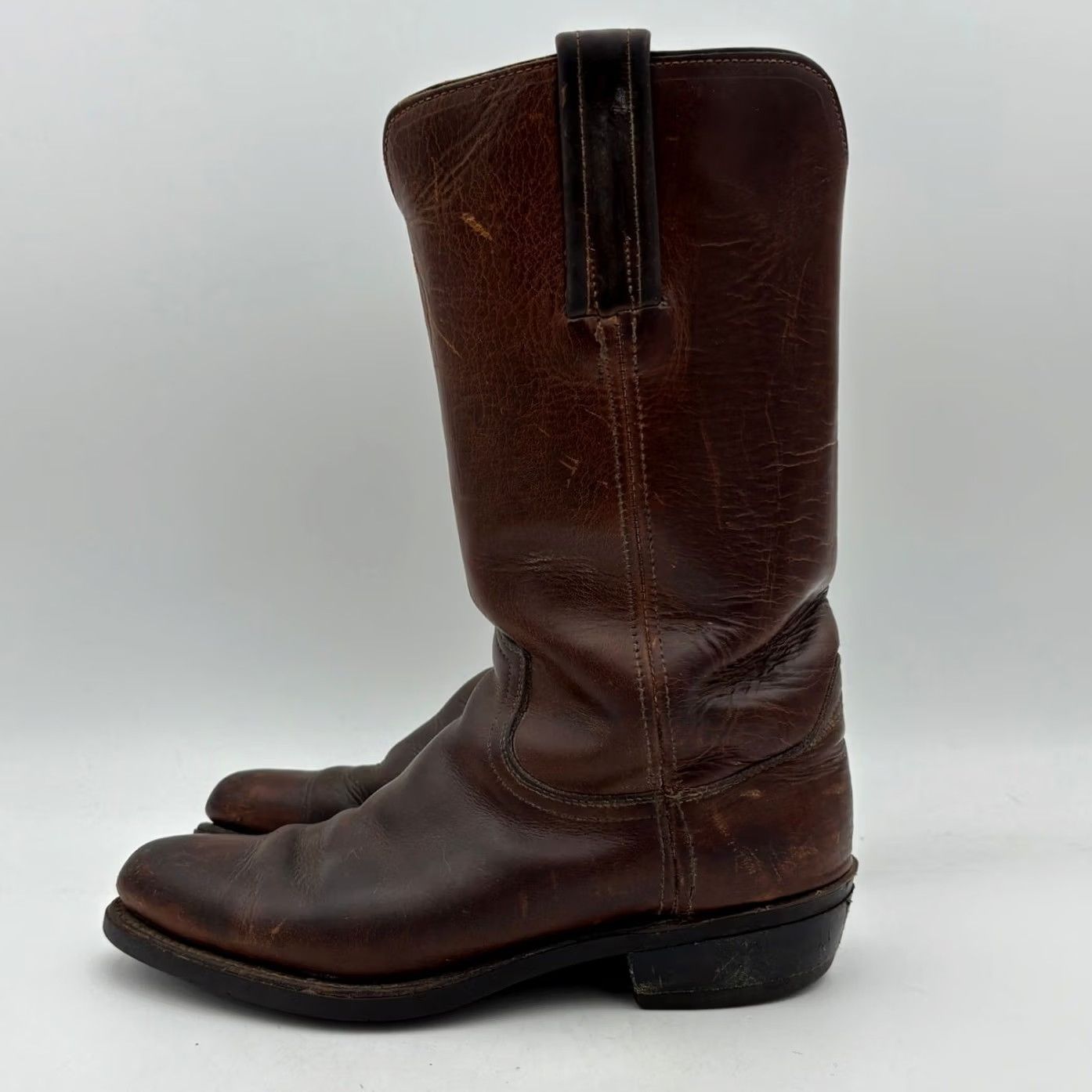 Frye VINTAGE Frye Black Label Leather Roper Boots Men 7D Western Workwear Boots Mens 7D Brown Leather Western 60s Size US 7 / EU 40 - 5 Thumbnail