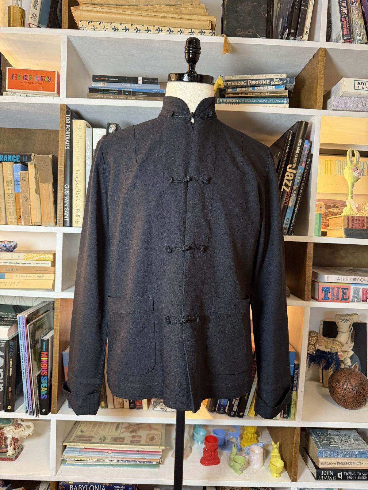 Comme des Garcons Black Comme Des Garcons Stand collar China button jacket Size US L / EU 52-54 / 3 - 1 Thumbnail