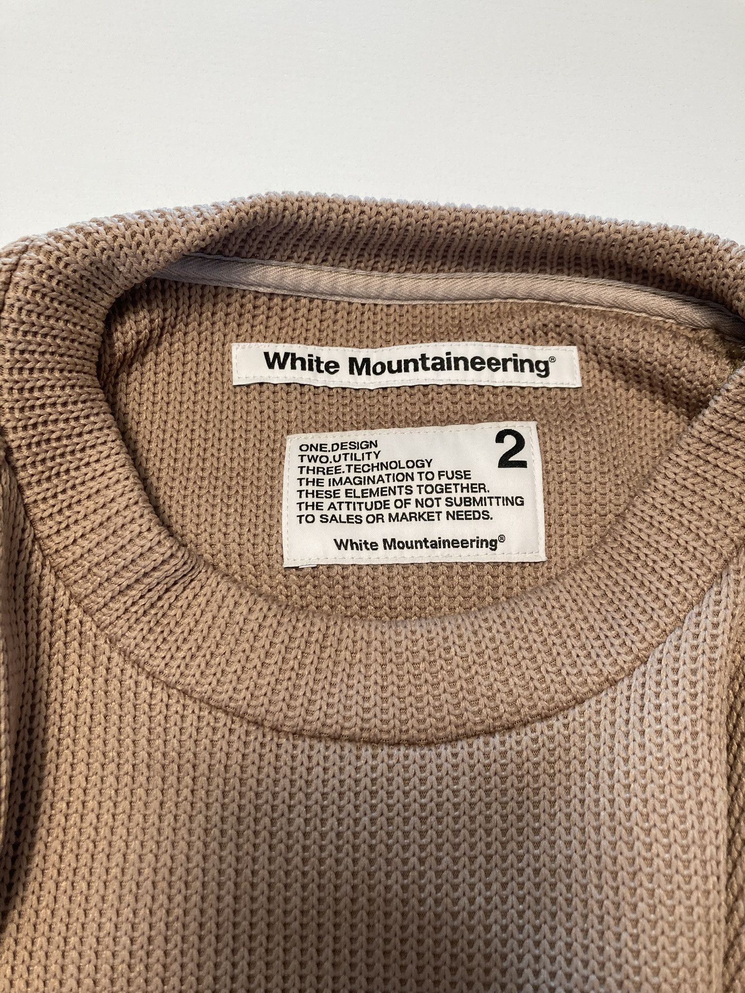 White Mountaineering White Mountaineering Oversized Raglan Knit Sweater Brown Size US M / EU 48-50 / 2 - 8 Thumbnail