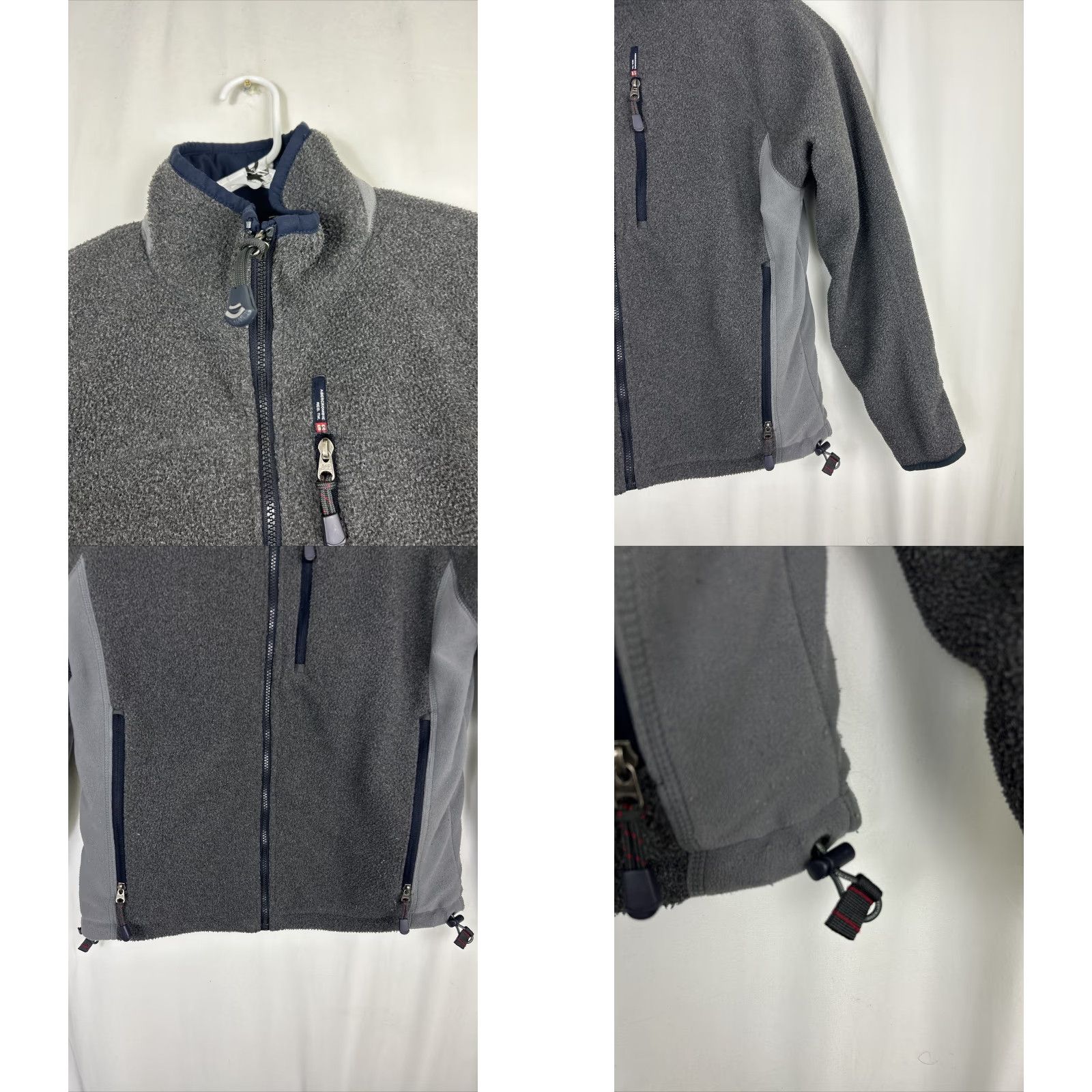 Abercrombie & Fitch VINTAGE Abercrombie & Fitch Men Small Blue Fleece Lined Coat Jacket Reversible Blue Gray Windbreaker Size US S / EU 44-46 / 1 - 10 Thumbnail