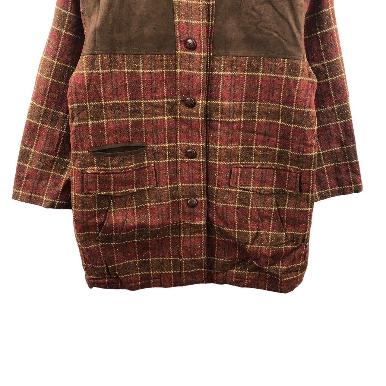 DAKS Vintage DAKS LONDON Nova Checks Corduroy Parka Trench Coat Size L / US 10 / IT 46 - 4 Thumbnail