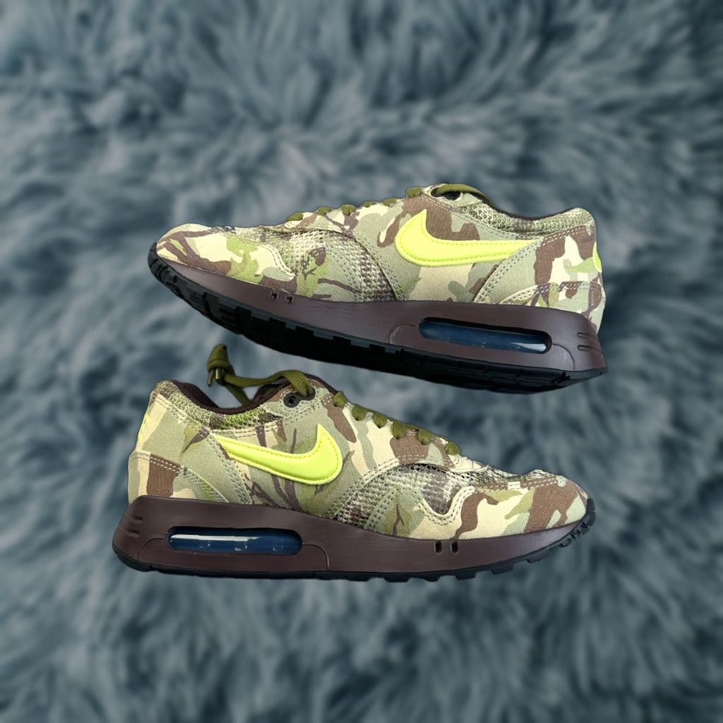 Nike VINTAGE Nike Air Max 1 Big Bubble Camo Mens 8.5 Brown Canvas Nike Air Max Sneaker Mens 8.5 90s? Size US 8 / EU 41 - 1 Thumbnail