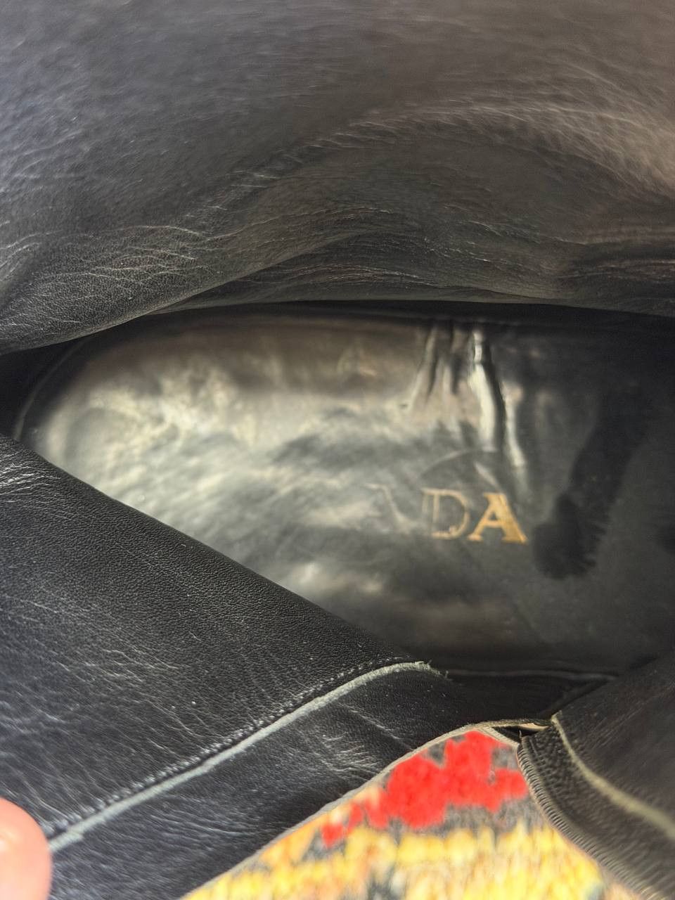 Prada Vintage Prada Leather High 90s Luxury High Avant-Garde Size US 10.5 / EU 43-44 - 11 Thumbnail