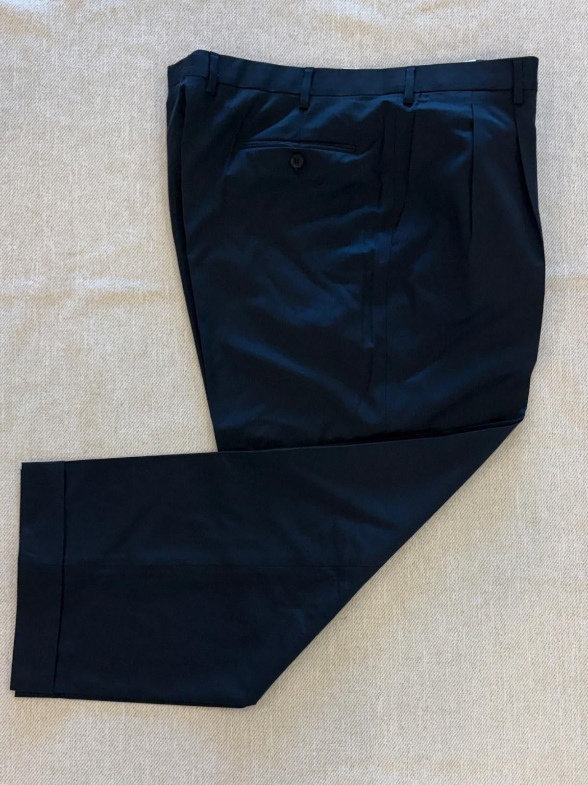 Brioni Brioni Cannes Trousers 38R Navy Blue 100% Superfine Wool Size US 38 / EU 54 - 1 Thumbnail