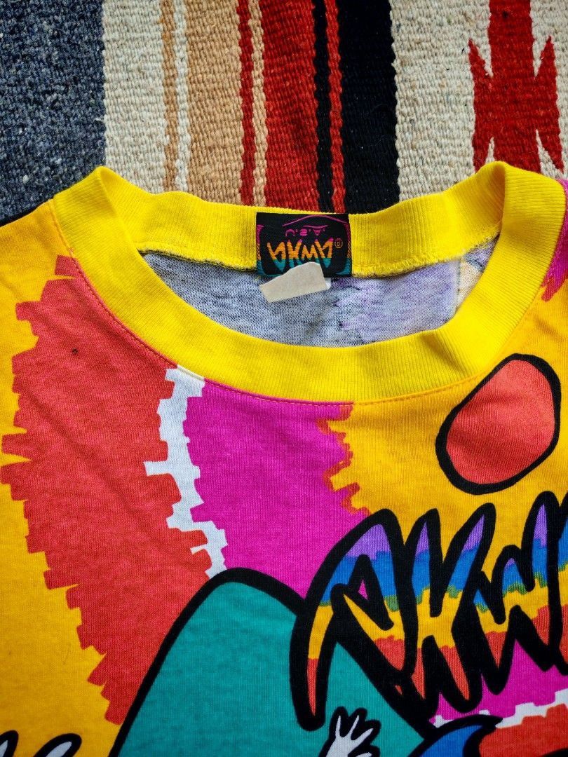 Vintage Vintage AKWA USA All Over Beach Graphic Tee 90s Rare Size US M / EU 48-50 / 2 - 5 Thumbnail