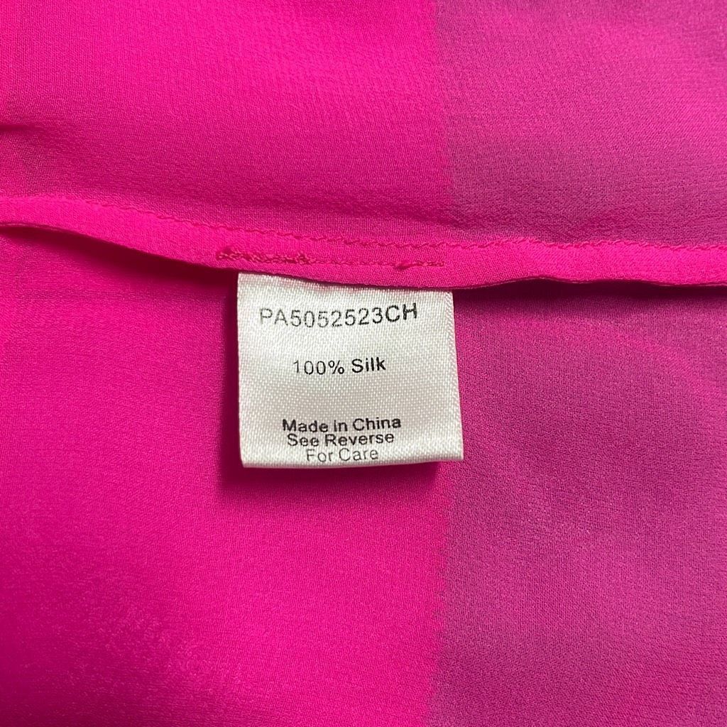 Parker Parker Womens Size Small 100% Silk Tank Top Pink Tie Straps Size S / US 4 / IT 40 - 9 Thumbnail