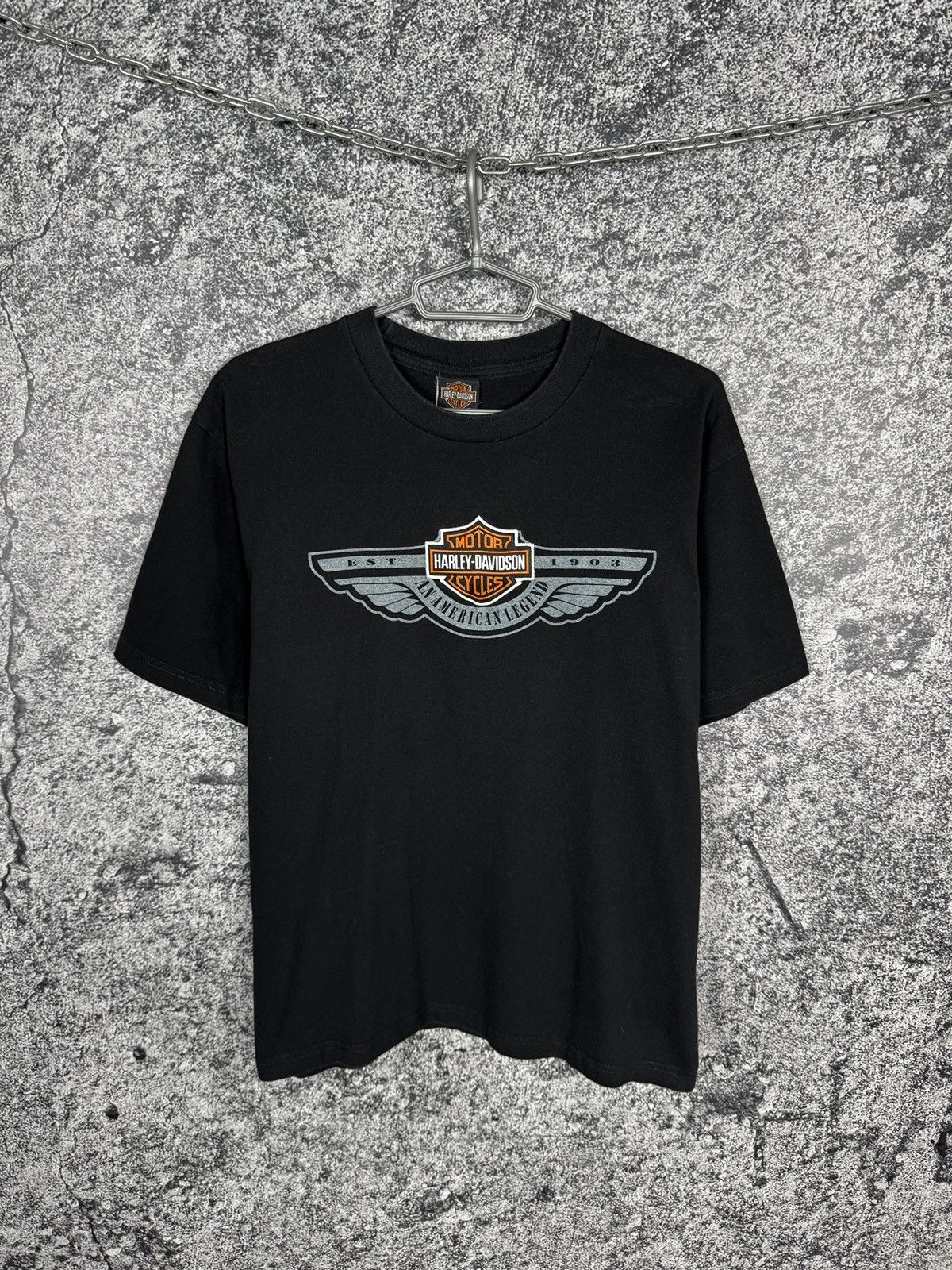 Harley Davidson Harley Davidson American Legend Moto T-Shirt Vintage Size M Size US M / EU 48-50 / 2 - 2 Thumbnail