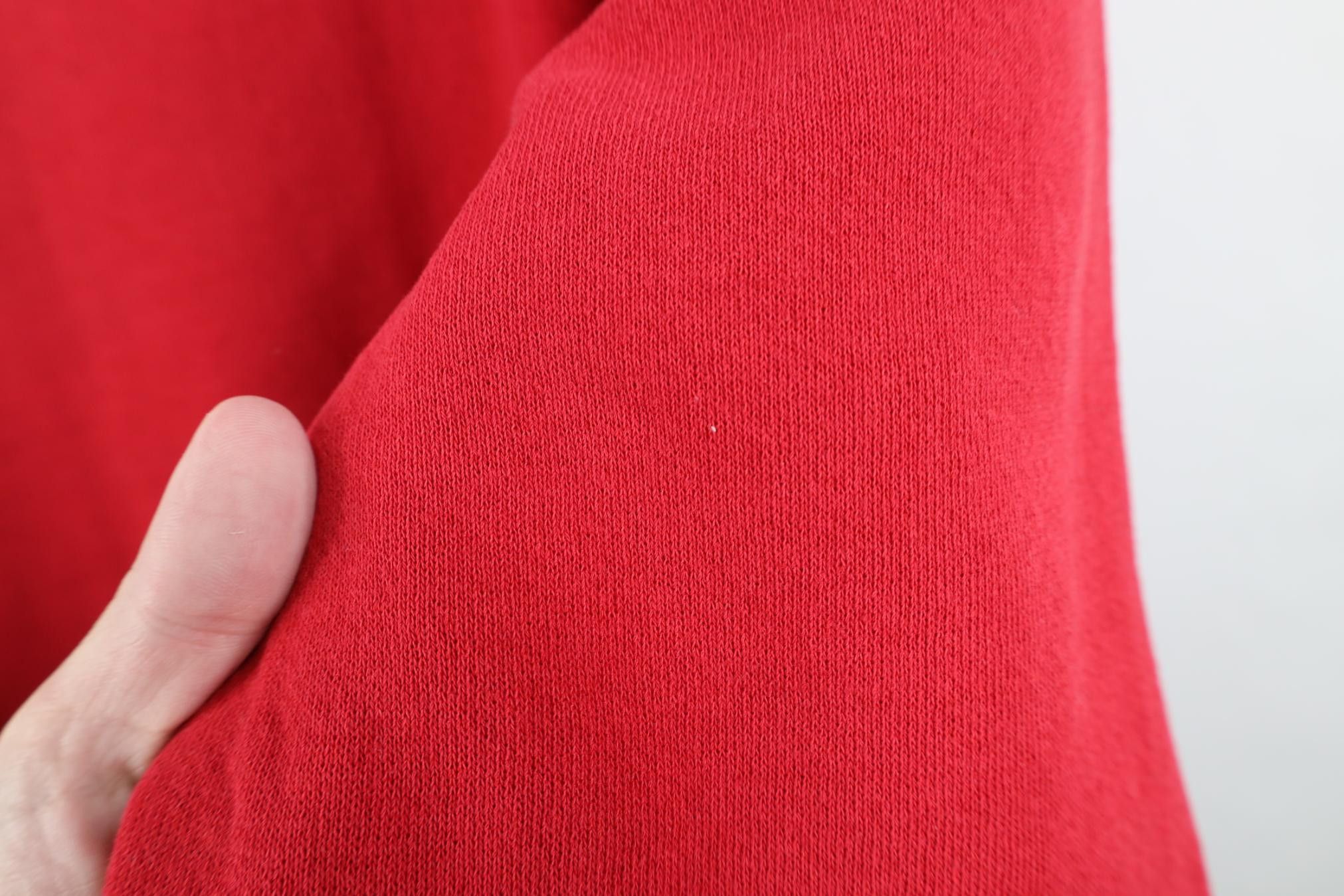 Vintage Vintage 90s Streetwear Blank Crewneck Sweatshirt Cherry Red Size US XL / EU 56 / 4 - 7 Thumbnail