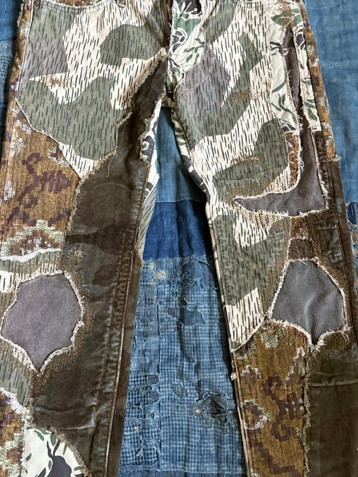 Kapital Kountry KOUNTRY Repair Mixed Pattern Corduroy Patchwork Jeans Size US 30 / EU 46 - 5 Thumbnail