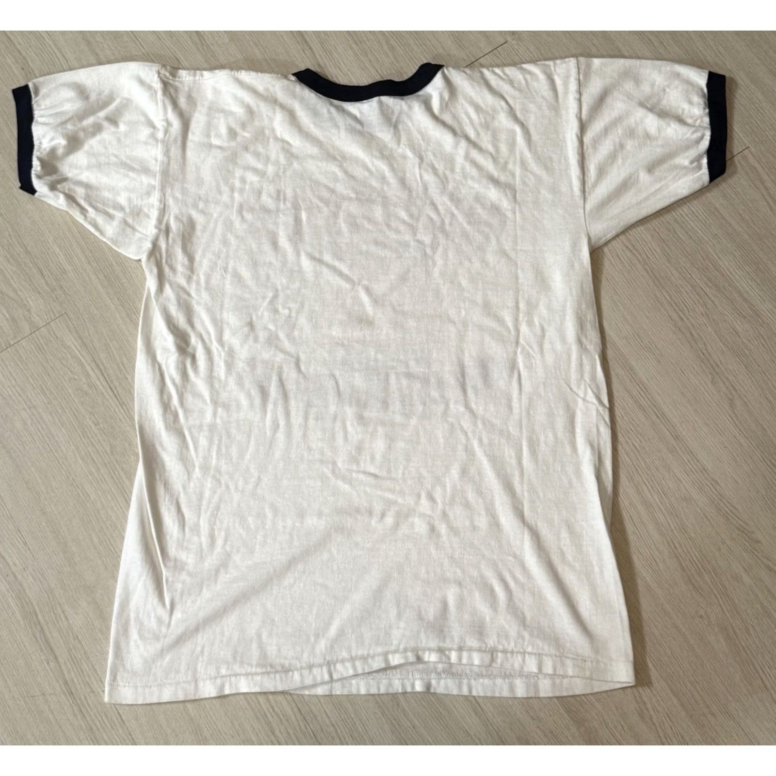 Champion VINTAGE Champion Shirt XL Unisex Adults White Villanova Wildcats Italian Basketball Ncaa Restaurant 80s Rollie Massimino Brunson Pinckney Mens Size US XL / EU 56 / 4 - 2 Thumbnail