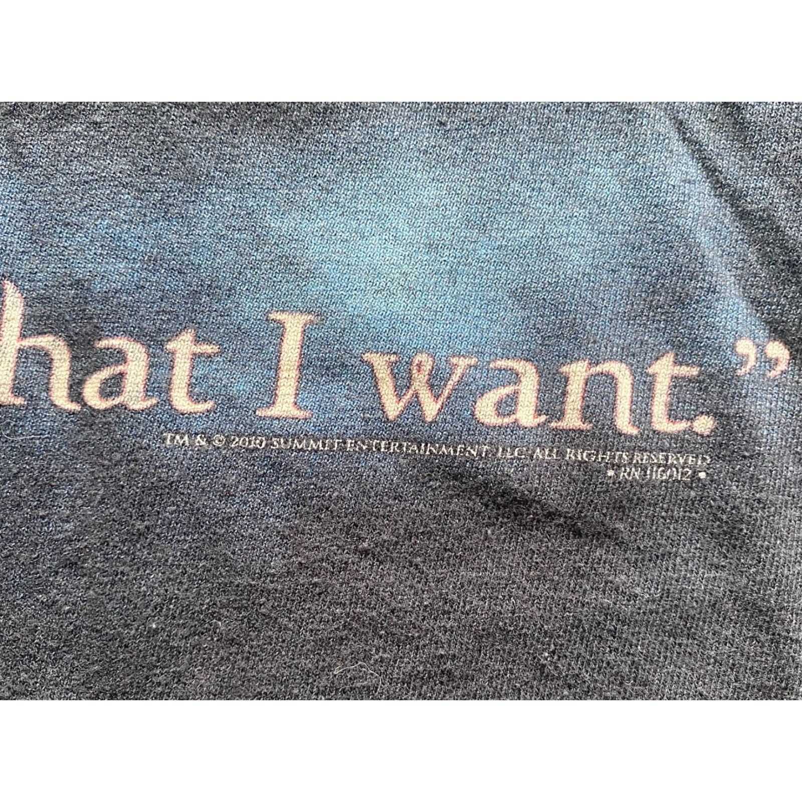 Anvil VINTAGE 2010 Twilight Eclipse World Premiere T Shirt Anvil Large Women’s Cut Tied Sides Black Movie Women L Size L / US 10 / IT 46 - 3 Thumbnail