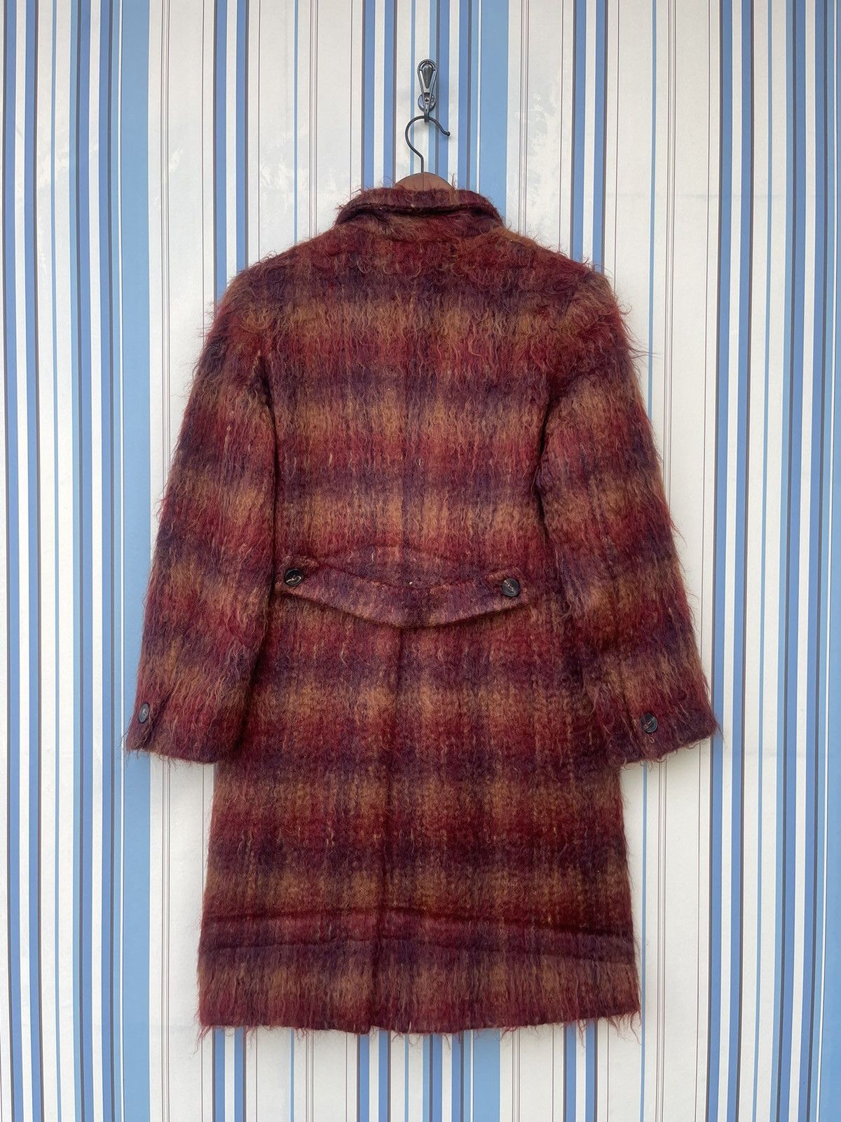 Marella Marella Made in Italy Mohair Wool Plaid Coat Size S / US 4 / IT 40 - 2 Thumbnail