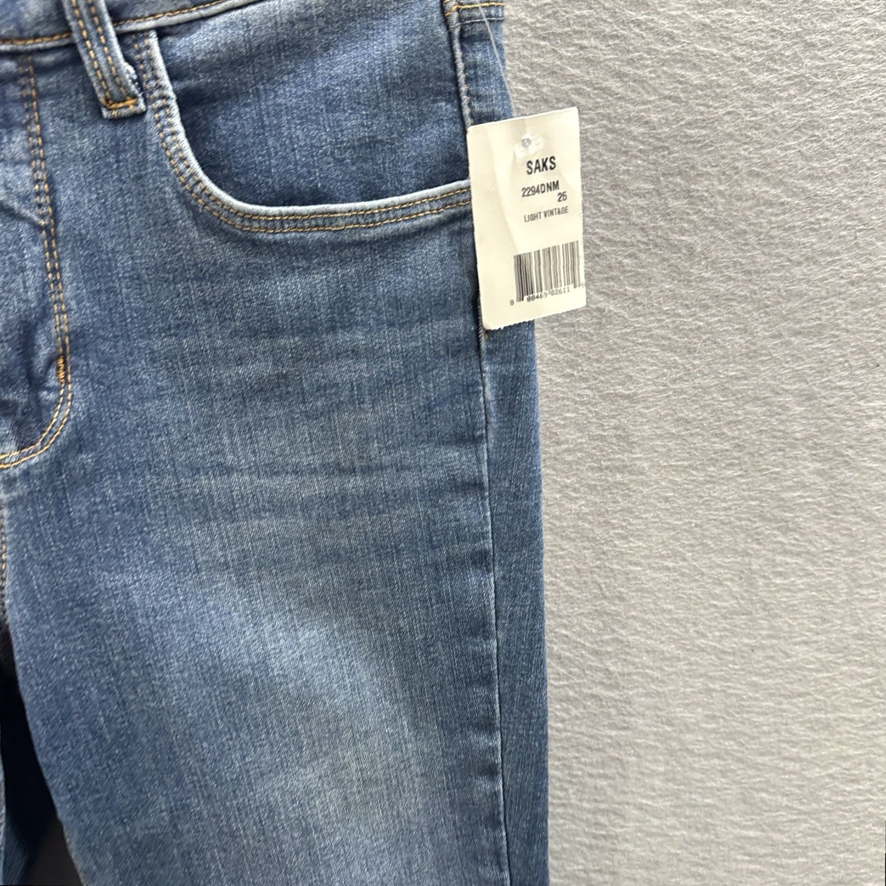 L'AGENCE L'AGENCE Margot Skinny High Rise Jeans Women 25 Blue Denim Slim 5-Pocket Mid Rise 26in Inseam Vintage? No (Dark Wash) - Regular Size Womens Jeans Size 42" / US 20 - 7 Thumbnail
