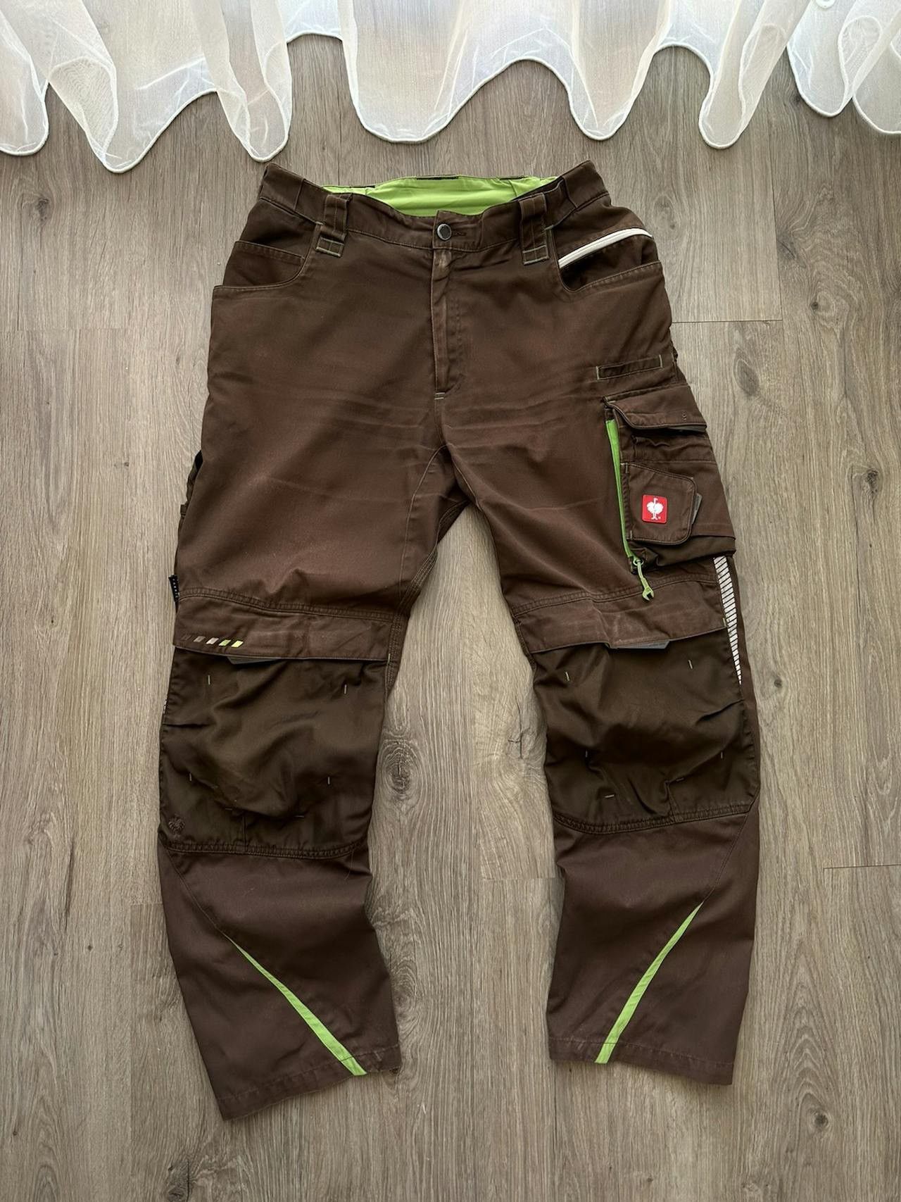 Vintage Engelbert Strauss Workwear Cargo Brown Pants