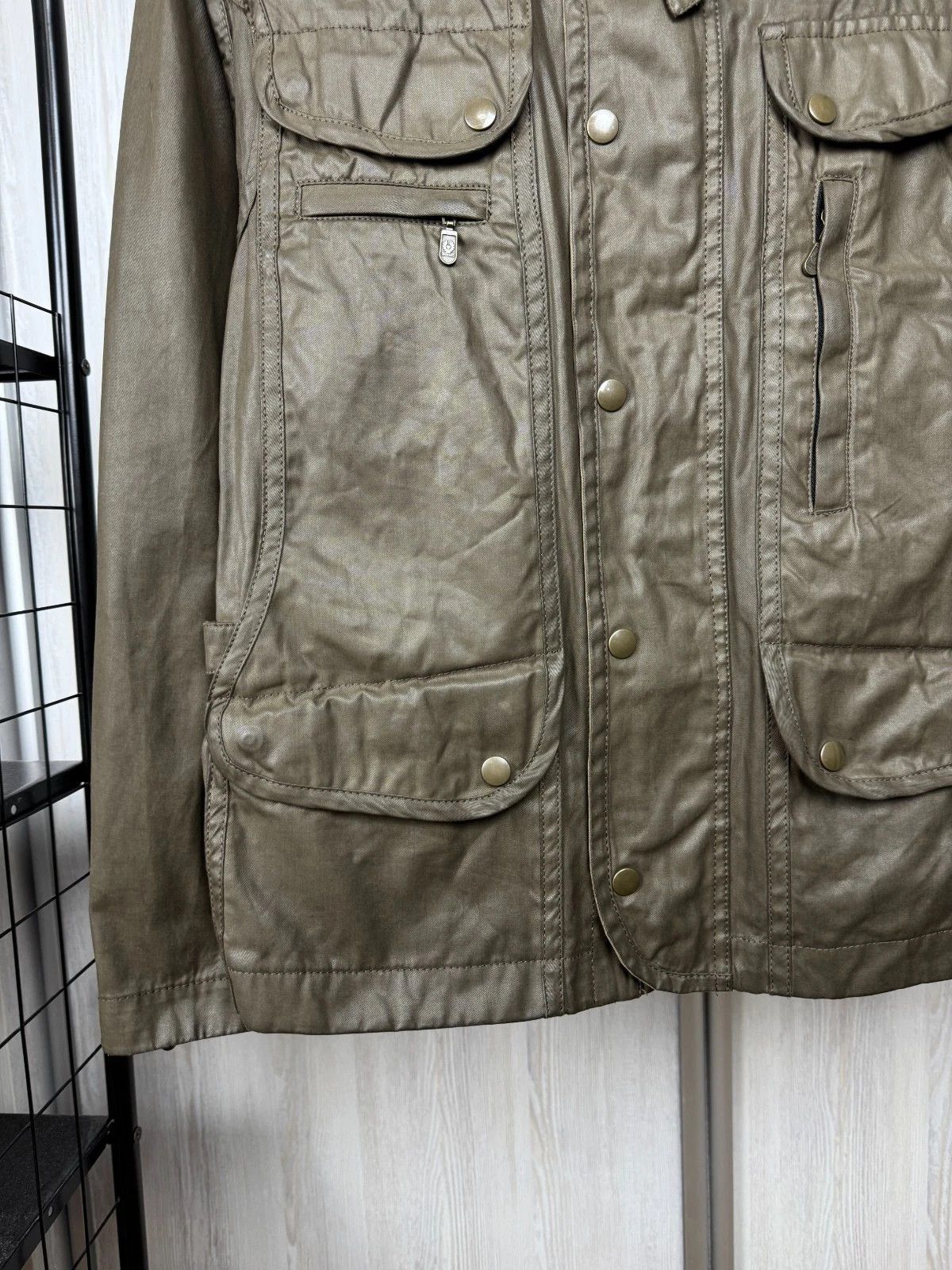 Belstaff Belstaff New Maple khaki green luxury jacket moto jacket Size US M / EU 48-50 / 2 - 8 Thumbnail