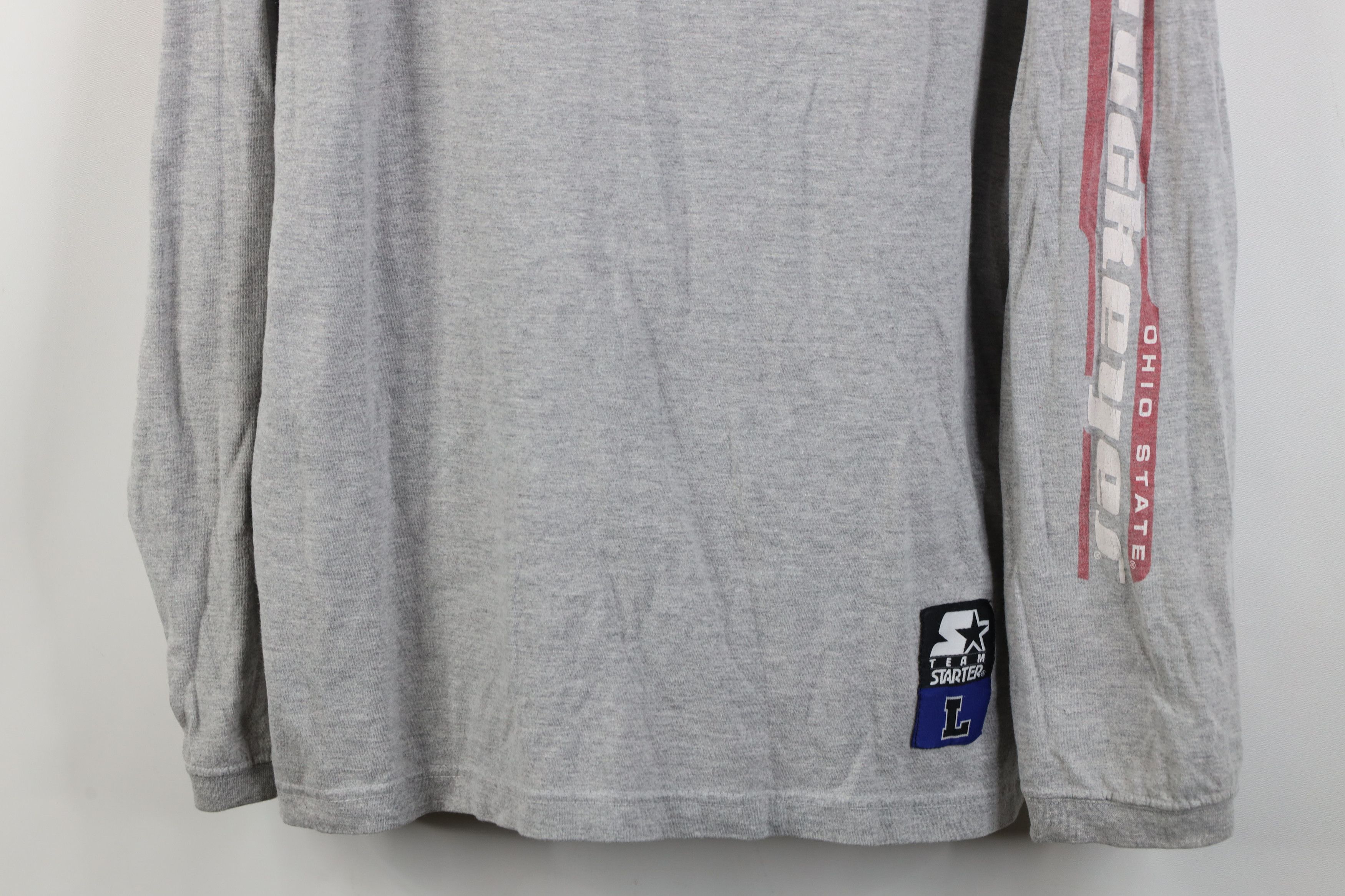 Starter Vintage 90s Starter State University Long Sleeve T-Shirt Size US L / EU 52-54 / 3 - 3 Thumbnail