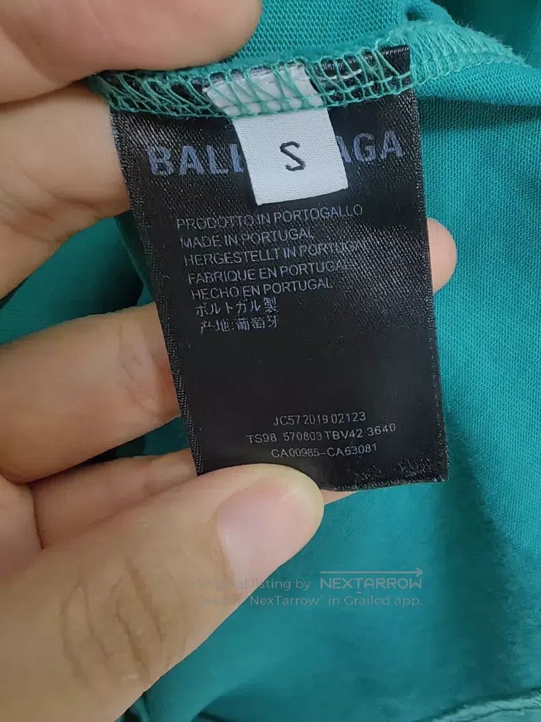 Balenciaga Balenciaga Green Short Sleeve T-Shirt, Size S Size US S / EU 44-46 / 1 - 2 Thumbnail