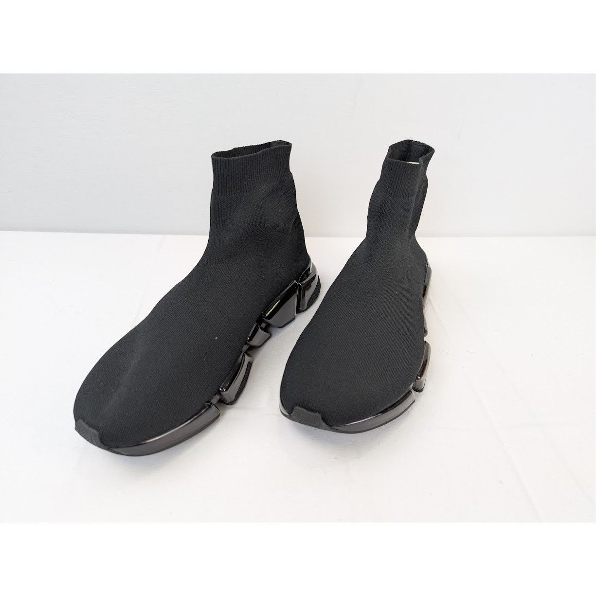 Balenciaga o1rshd1 Recycled Speed 2.0 Sneakers in Black/White Size US 12 / EU 45 - 8 Thumbnail