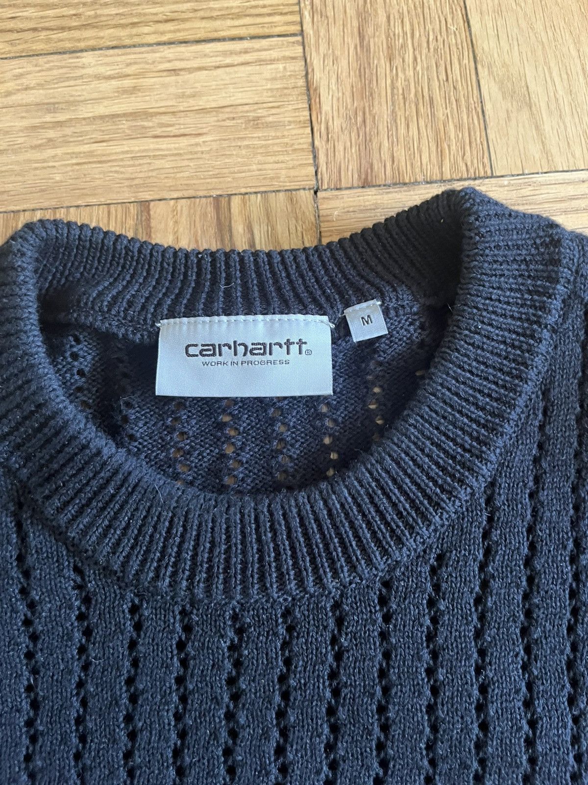 Carhartt Wip Carhartt WIP black mesh sweater Size US M / EU 48-50 / 2 - 3 Thumbnail