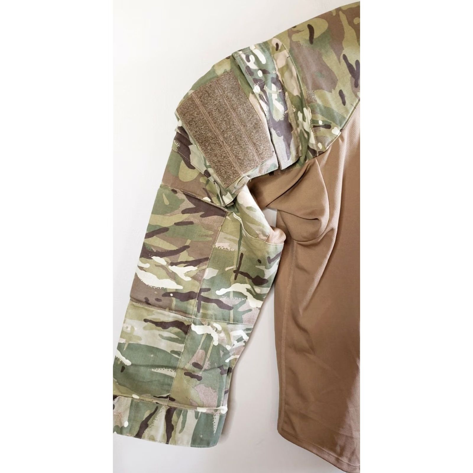 Vintage British Military Issue Men's M Tactical Camo Shirt Padded Elbows Shoulders Flag Size US M / EU 48-50 / 2 - 5 Thumbnail