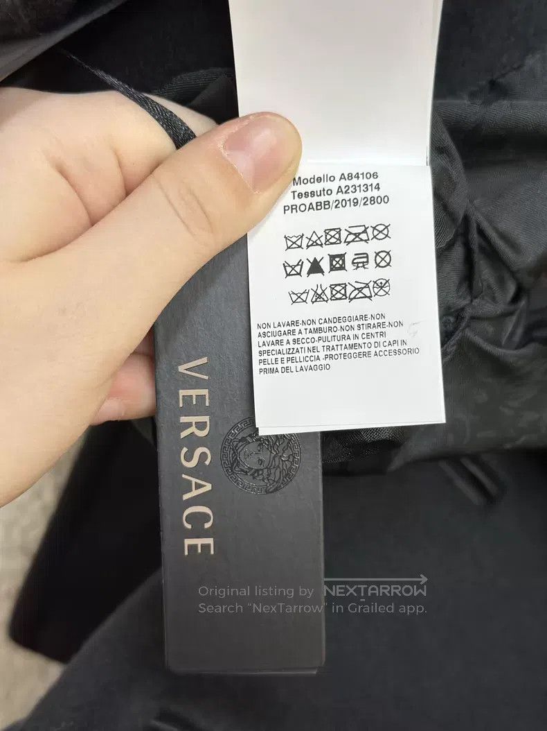 Versace Versace Black double-breasted wool coat Size XL / US 12-14 / IT 48-50 - 8 Thumbnail