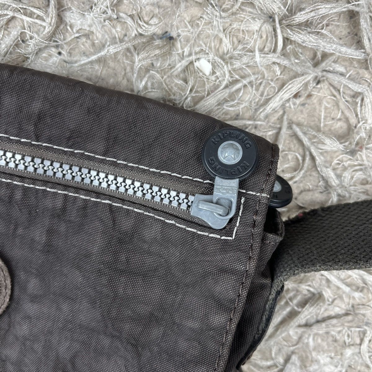 Japanese Brand Vintage Shoulder Bag Kipling Brown Crossbody Y2k Affliction Size ONE SIZE - 17 Thumbnail