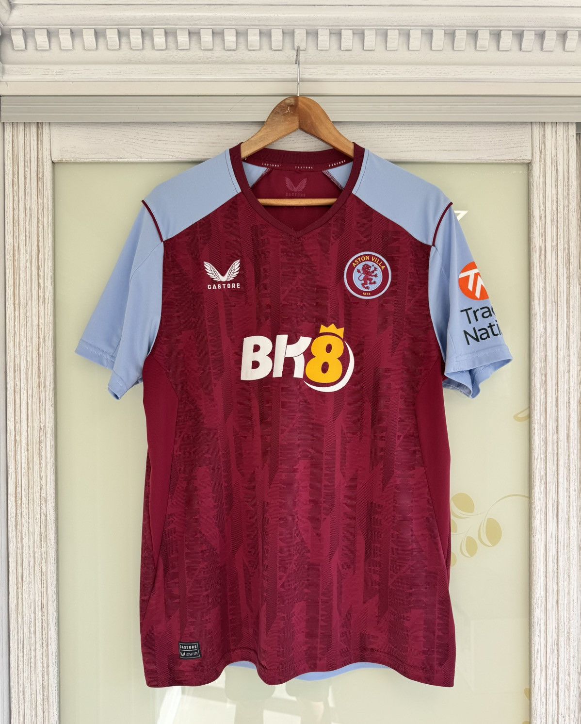 Castore Aston Villa 2023-2024 Home Soccer Jersey Football Shirt Kit Size US L / EU 52-54 / 3 - 1 Thumbnail