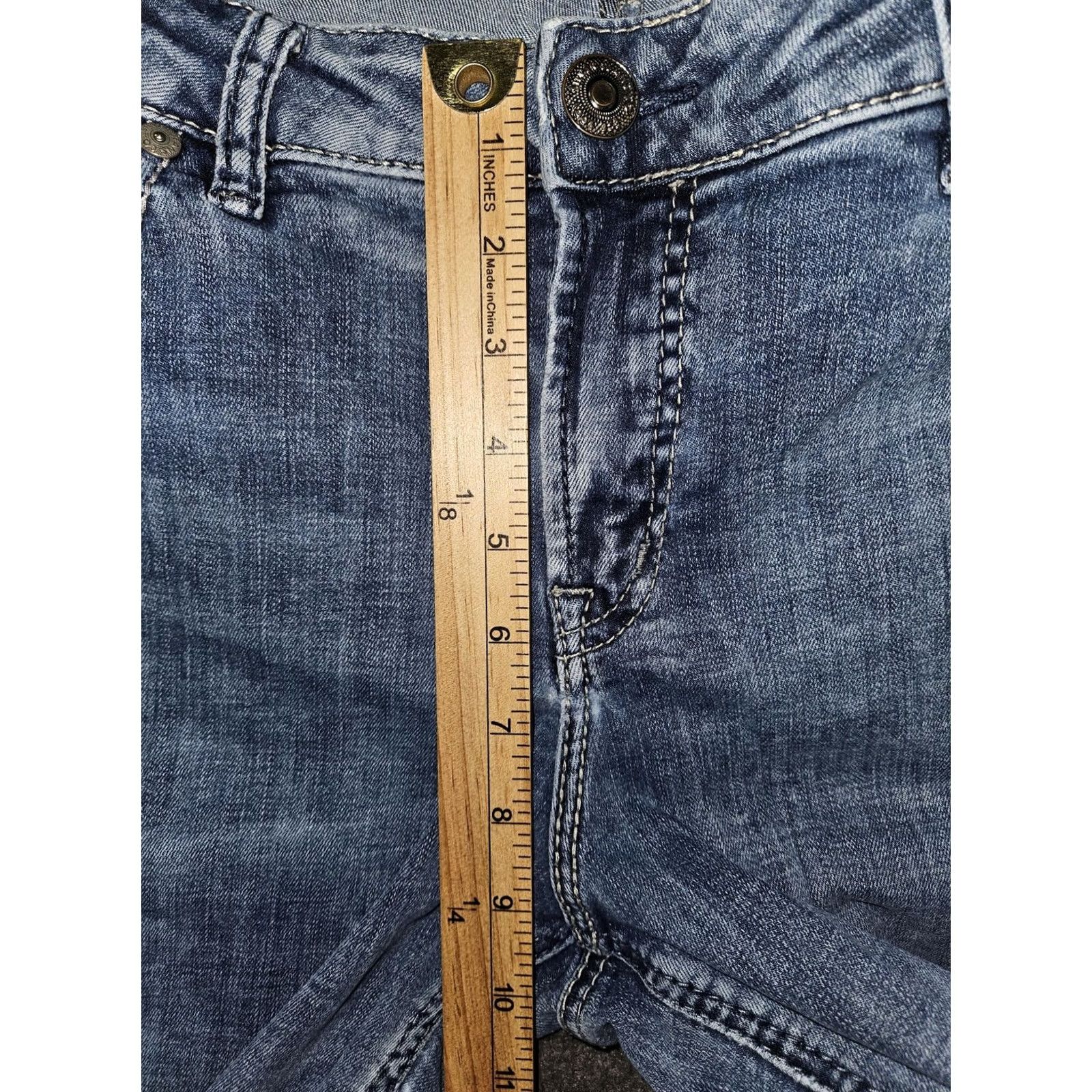 Silver Jeans Co. Silver Jeans Co Suki Bootcut Jeans Womens 16 Blue Mid Rise Distressed Denim Size 38" / US 16 / IT 52 - 5 Thumbnail