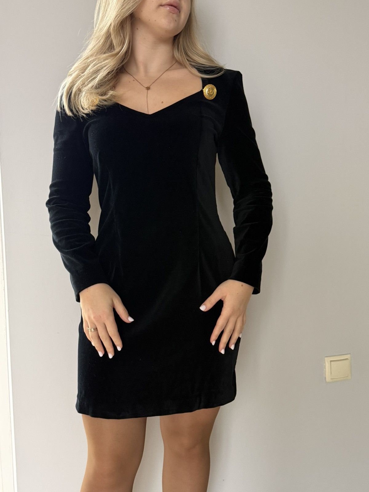 90s Versus Gianni Versace Velvet Dress size 28/42