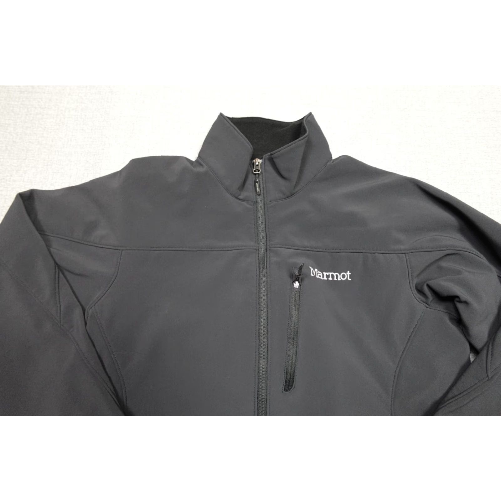 Marmot Marmot Jacket Mens Medium Black Soft Shell Lined Wind Resistant Raincoat Size US M / EU 48-50 / 2 - 2 Thumbnail