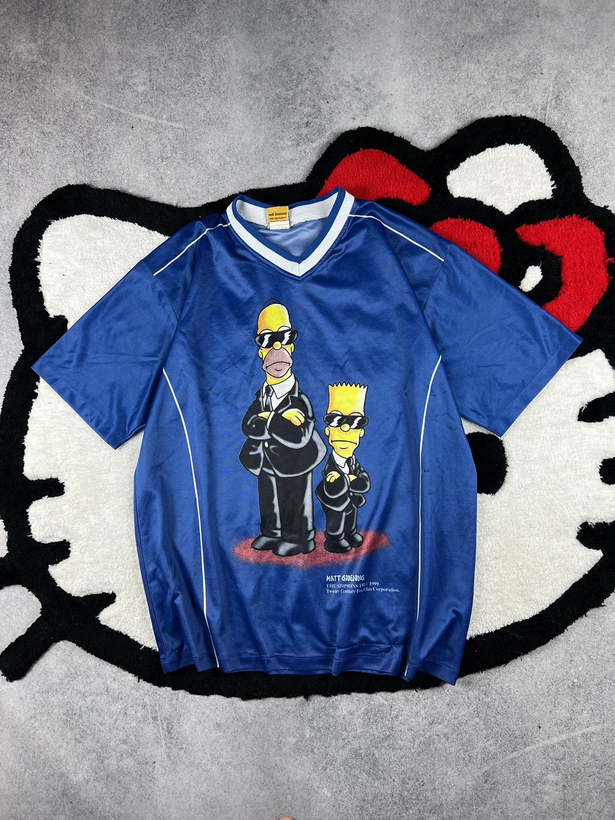 The Simpsons Vintage The Simpsons Homer&Bart 1999 Mat Groening Y2K Tee Size US XL / EU 56 / 4 - 1 Thumbnail