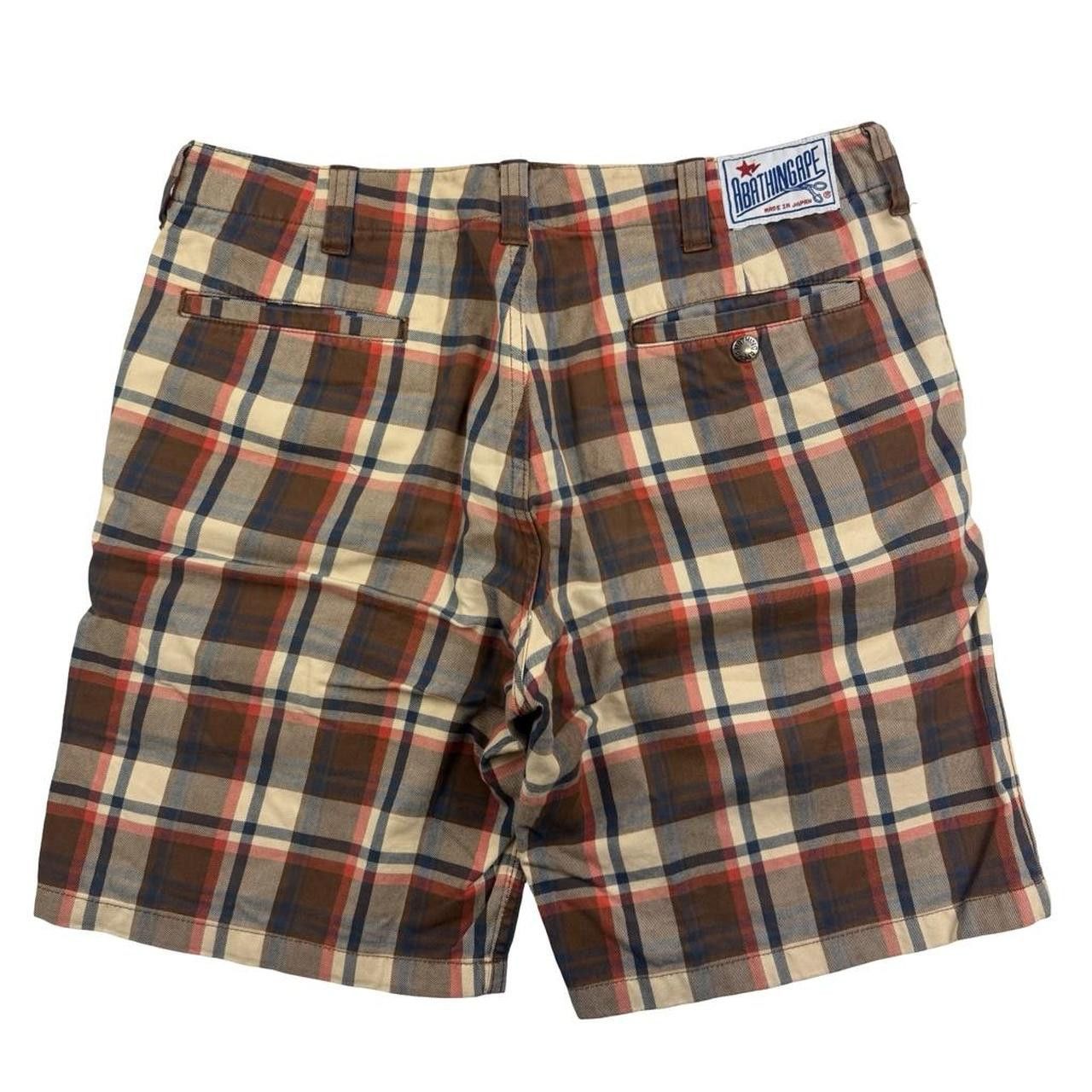 Bape Vintage Bape Check / Tartan Shorts - Medium - Waist: 33” Size US 33 - 2 Thumbnail
