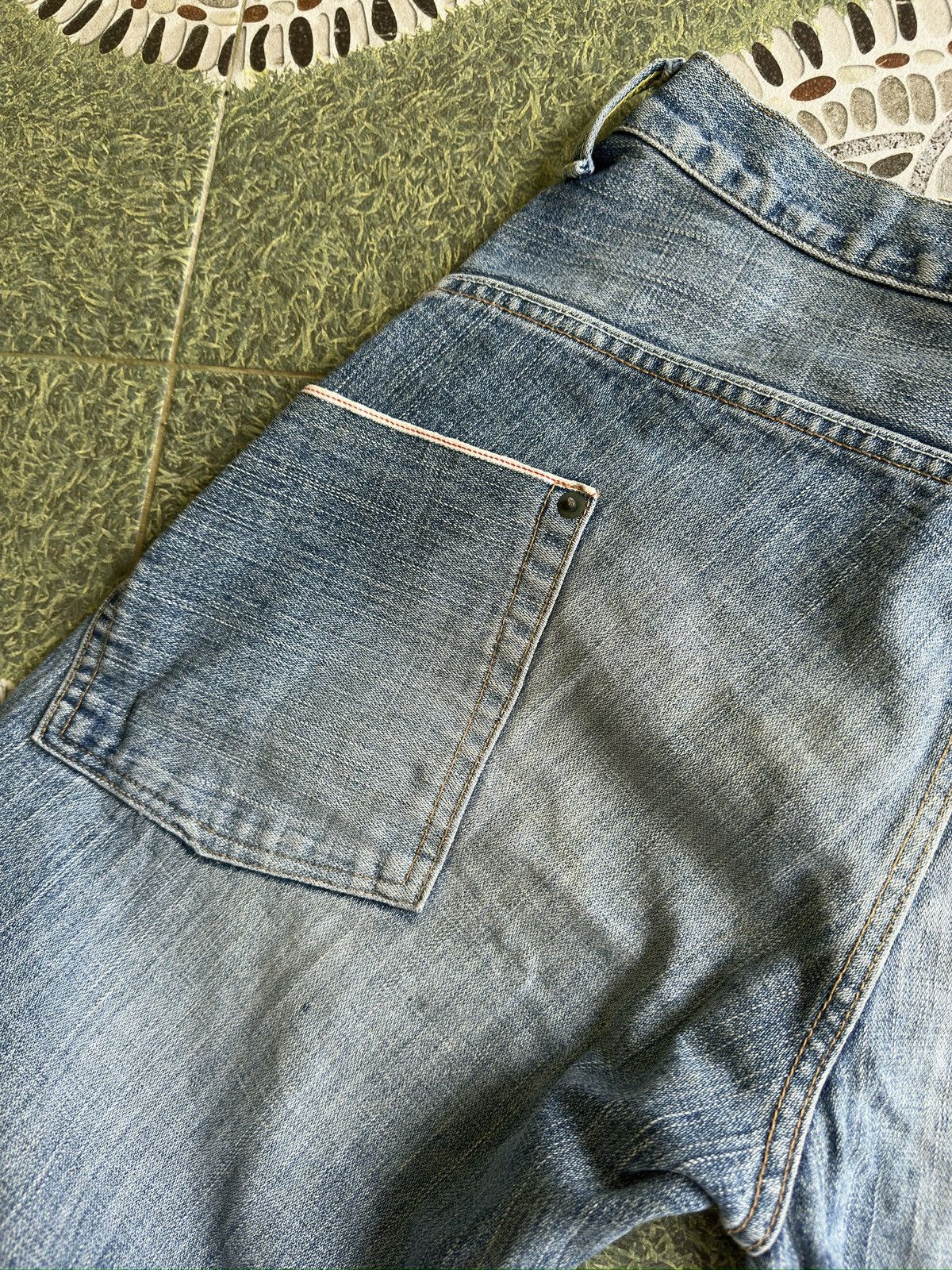 Japanese Brand Selvedge Denim Gland Edge Light Blue🎌💥 Size US 34 / EU 50 - 7 Thumbnail