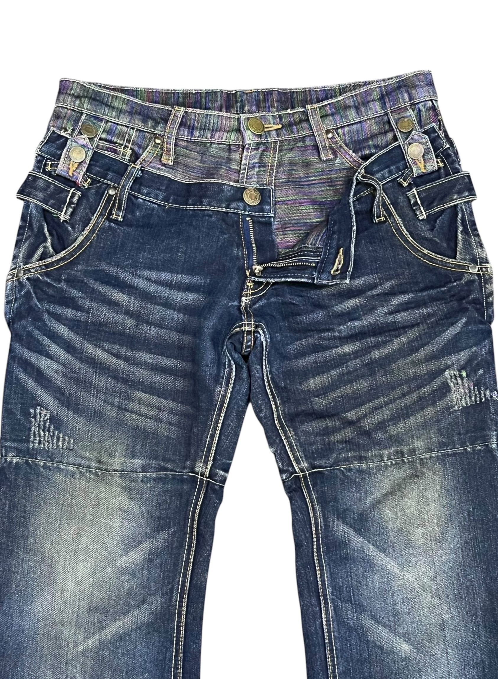 Seditionaries Gumu Int'l Grunge Hybrid Double Waist Jeans W31 Rare Size US 31 - 8 Thumbnail