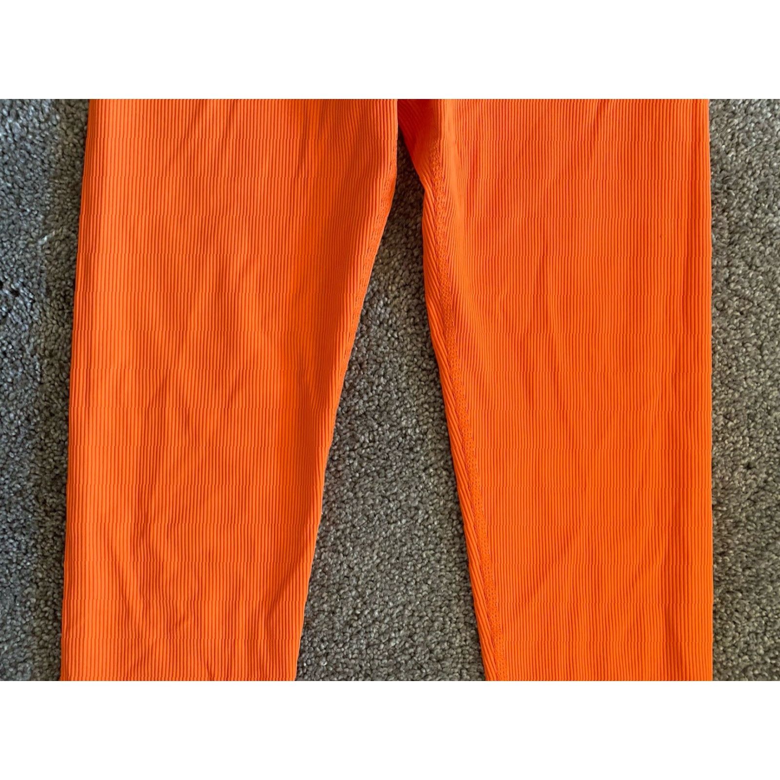 Kyodan VINTAGE NWT New Kyodan High Waist Women’s Leggings Petite Size P/S Orange MSRP 8 Size 28" / US 6 / IT 42 - 5 Thumbnail