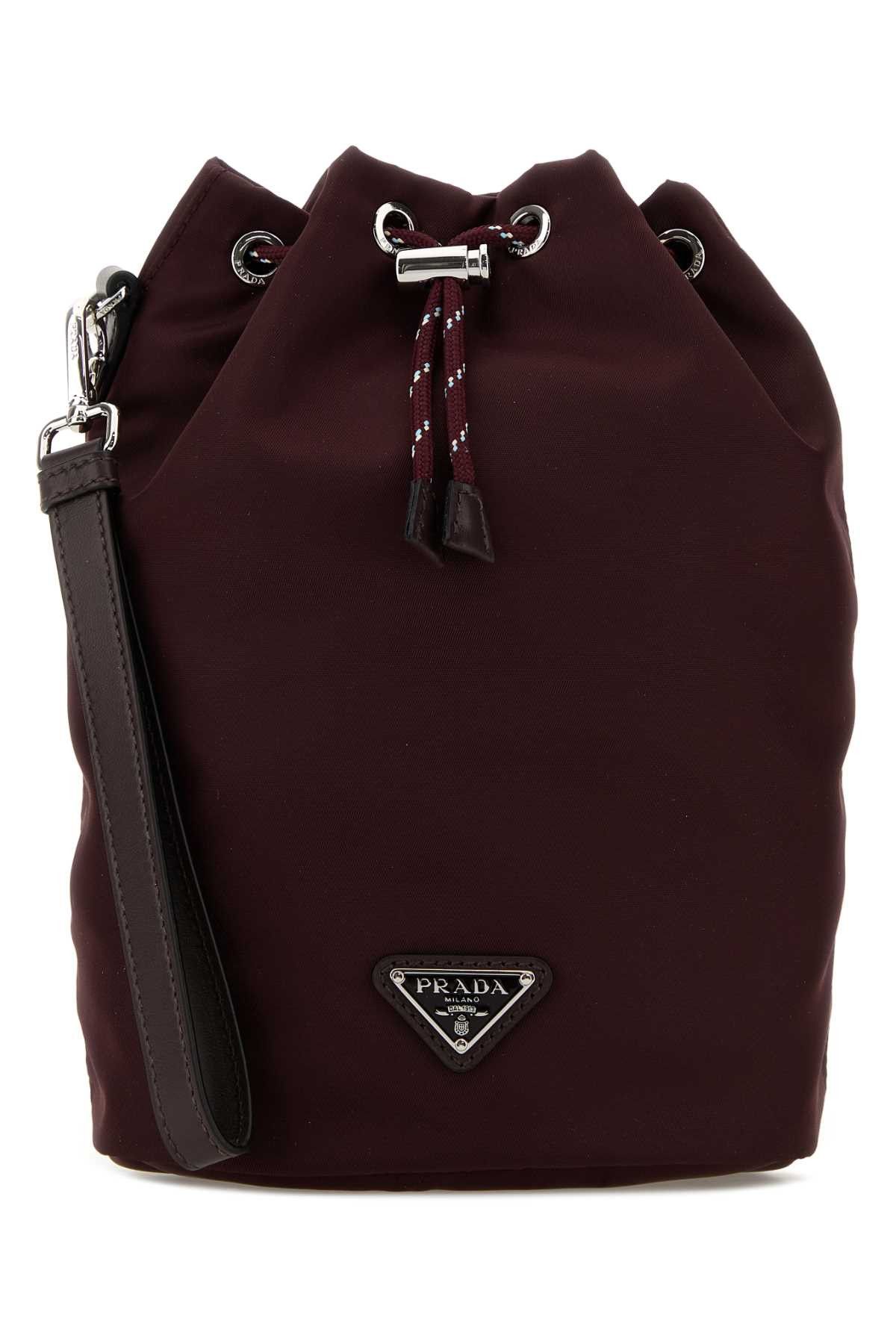 Prada Burgundy Fabric Clutch Size ONE SIZE - 1 Thumbnail