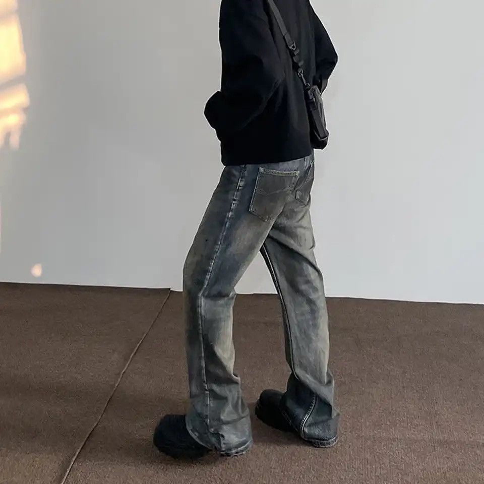 Vintage Y2k Streetwear Casual Fashion Trousers Vintage Blue Designer Size US 29 - 4 Thumbnail