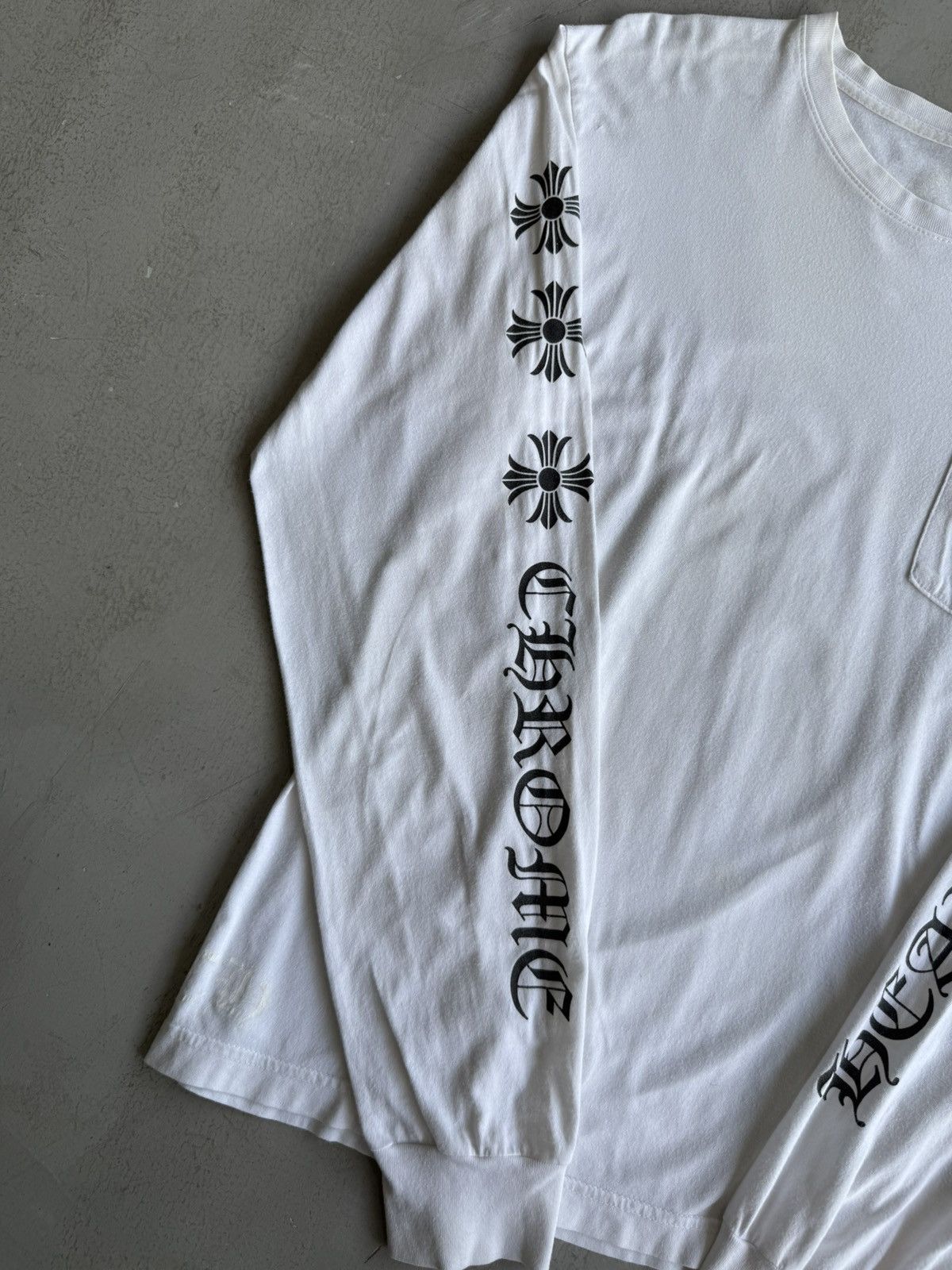 Chrome Hearts Chrome Hearts Cross Script white Longsleeves Size US M / EU 48-50 / 2 - 6 Thumbnail