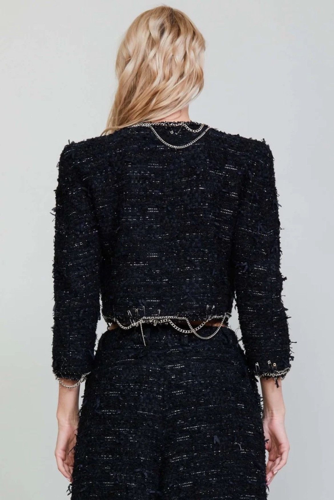 R13 Square shoulder tweed jacket. Size medium Size M / US 6-8 / IT 42-44 - 9 Thumbnail