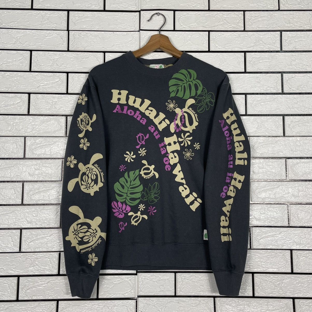 Japanese Brand Hulali Hawaii Aloha Full Print Sweatshirt Size US S / EU 44-46 / 1 - 7 Thumbnail